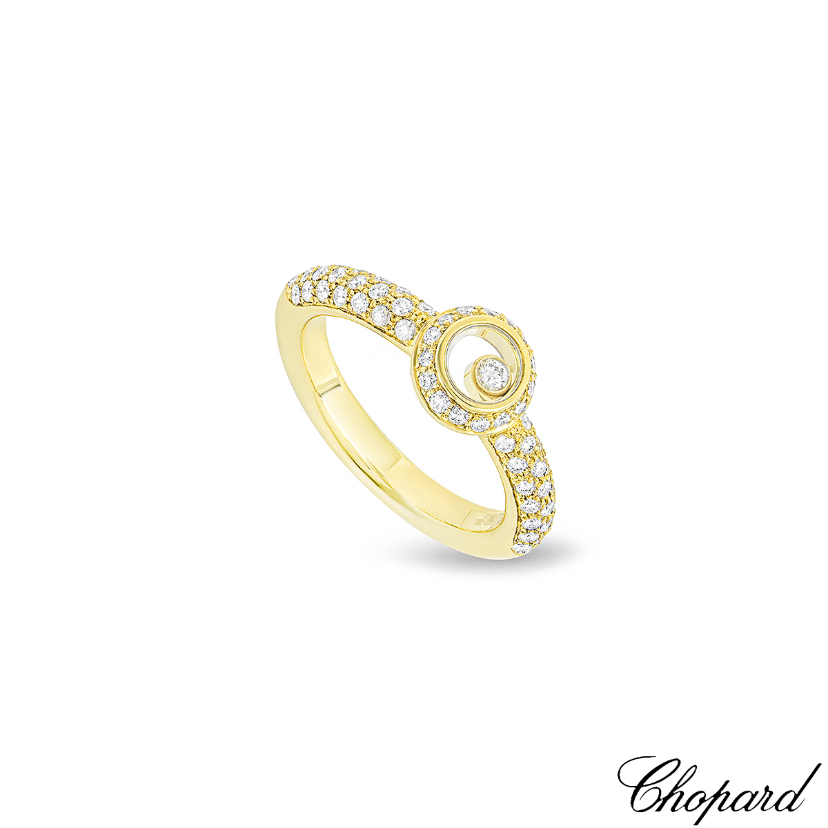 Chopard Yellow Gold Happy Diamonds Ring 82/2902-0110 Chopard Yellow Gold Happy Diamonds Ring 82/2902-0110